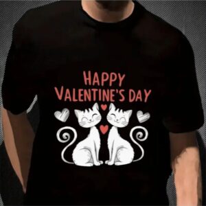 Love Valentine'S Day T-Shirt,   Couple T-Shirt, Couple Christmas, Fashion Casual T-Shirt, Short-Sleeved T-Shirt