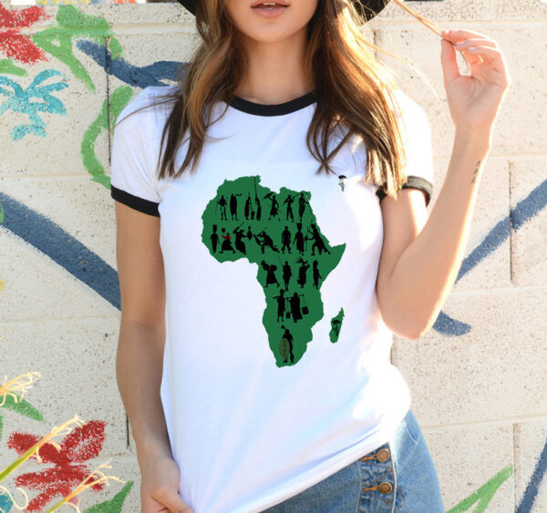 Africa Map Graphic T-Shirt for Women – Cultural Fashion Tee