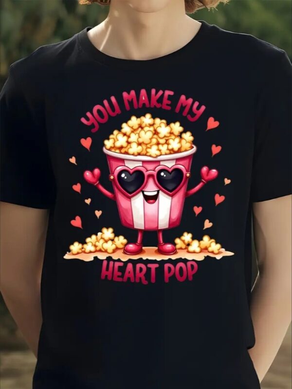 Love Valentine’s Day Couple T-Shirt – Romantic Casual Tee